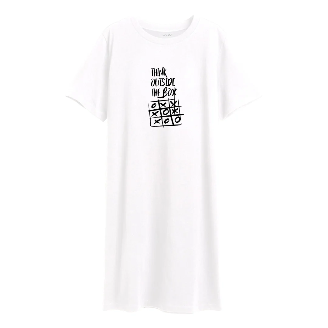 XO Outside The Box T-Shirt Dress - Image 4