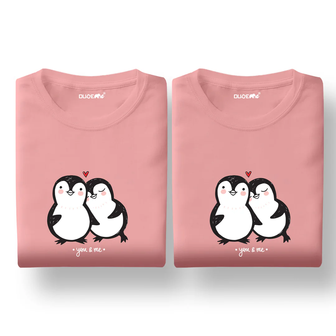 You And Me Penguin Couple T-Shirt - Image 5